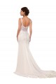 Ivory V-Neck Sleeveless Mermaid Sexy Wedding Dress Townsville
