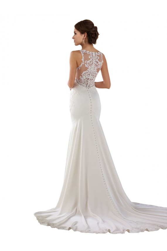 Ivory Sweetheart Sleeveless Mermaid Modern Wedding Dress Townsville