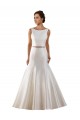 Ivory Bateau Neck Sleeveless V-Back Mermaid Modern Wedding Dress Townsville