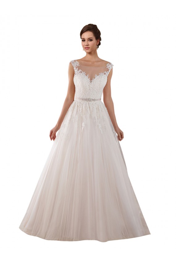 Ivory Sweetheart Sleeveless Keyhole Back Ball Gown Wedding Dress Townsville