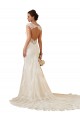 Ivory Sweetheart Sleeveless Keyhole Back Mermaid Modern Wedding Dress Townsville