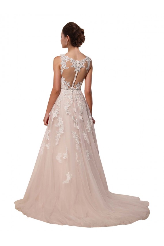Ivory Sweetheart Sleeveless A-Line Long Wedding Dress Townsville