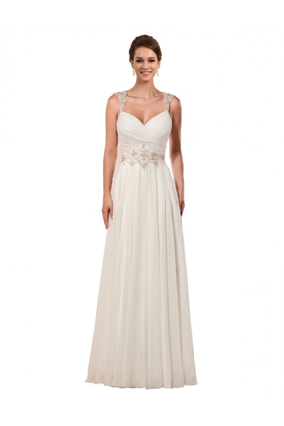 Ivory Sweetheart Sleeveless Keyhole Back Sheath Wedding Dress Townsville
