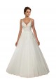 Ivory Spaghetti Straps Sleeveless Ball Gown Boho Wedding Dress Townsville