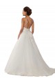 Ivory Spaghetti Straps Sleeveless Ball Gown Boho Wedding Dress Townsville
