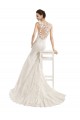 Ivory Illusion Neck Sleeveless Mermaid Wedding Dress Townsville