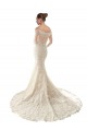 Ivory & Champagne Off the Shoulder Long Sleeves Mermaid Wedding Dress Townsville
