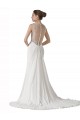 White Sweetheart Sleeveless Sheath Beach Wedding Dress Townsville