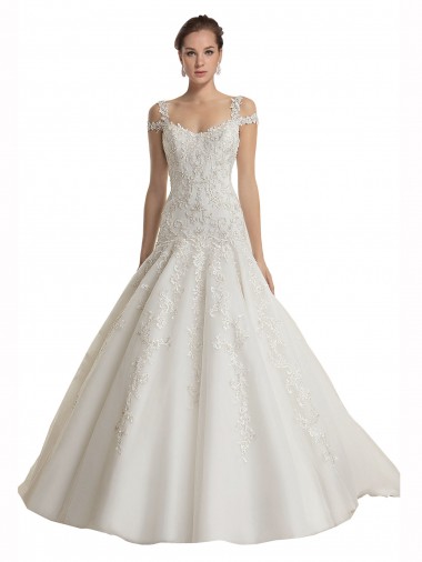 Ivory Off the Shoulder Sleeveless Mermaid Wedding Dress Townsville