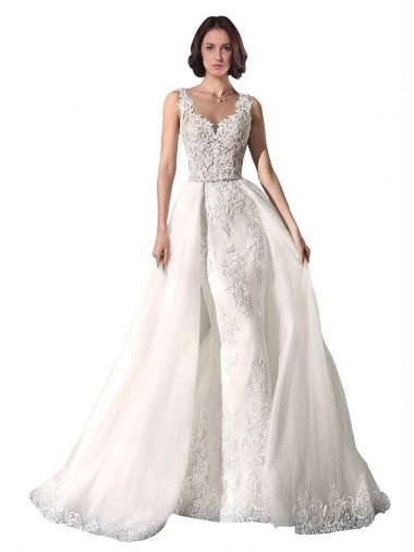 White Sweetheart Sleeveless Mermaid Wedding Dress Townsville