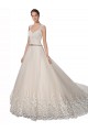Ivory & Champagne Sweetheart Sleeveless A-Line Wedding Dress Townsville