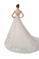Ivory & Champagne Sweetheart Sleeveless A-Line Wedding Dress Townsville