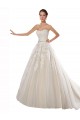 Ivory & Champagne Strapless Sleeveless A-Line Wedding Dress Townsville