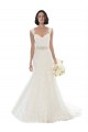 White Off the Shoulder Sleeveless Mermaid Beach Wedding Dress Townsville
