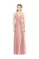 Bliss Pink V-Neck Sleeveless A-Line Formal Dress / Bridesmaid Dress Townsville