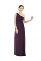 Grape One Shoulder Sleeveless A-Line Evening Dress / Bridesmaid Dress Townsville