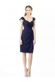 Dark Navy Sweetheart Cap Sleeves Sheath Bridesmaid Dress Townsville