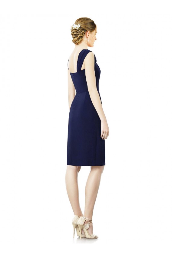 Dark Navy Sweetheart Cap Sleeves Sheath Bridesmaid Dress Townsville