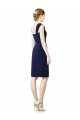 Dark Navy Sweetheart Cap Sleeves Sheath Bridesmaid Dress Townsville