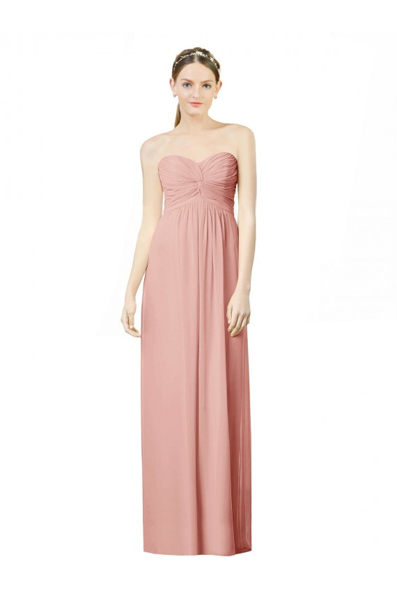 Bliss Pink Sweetheart Sleeveless A-Line Bridesmaid Dress Townsville