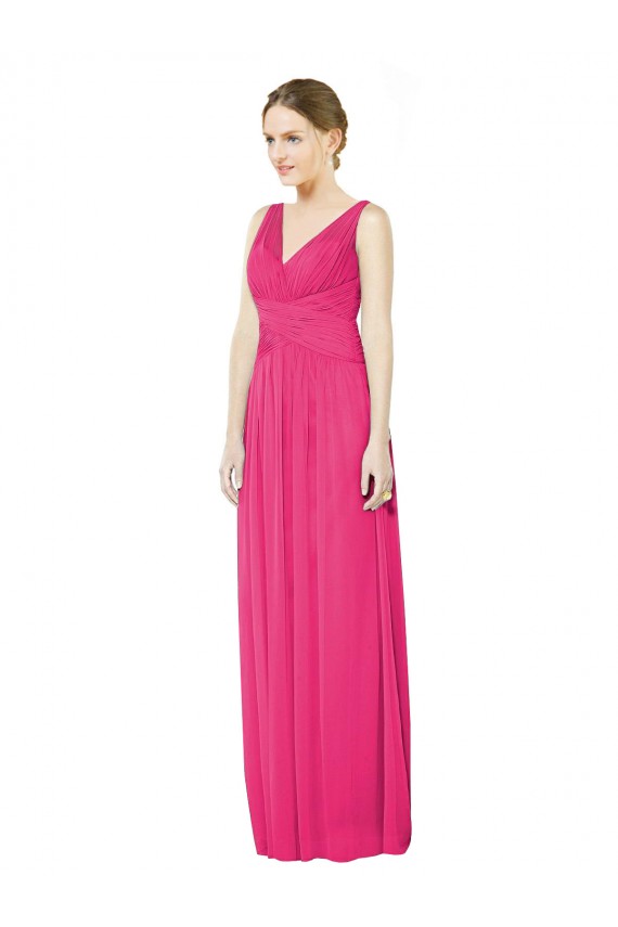 Azalea V-Neck Sleeveless V-Back A-Line Bridesmaid Dress Townsville