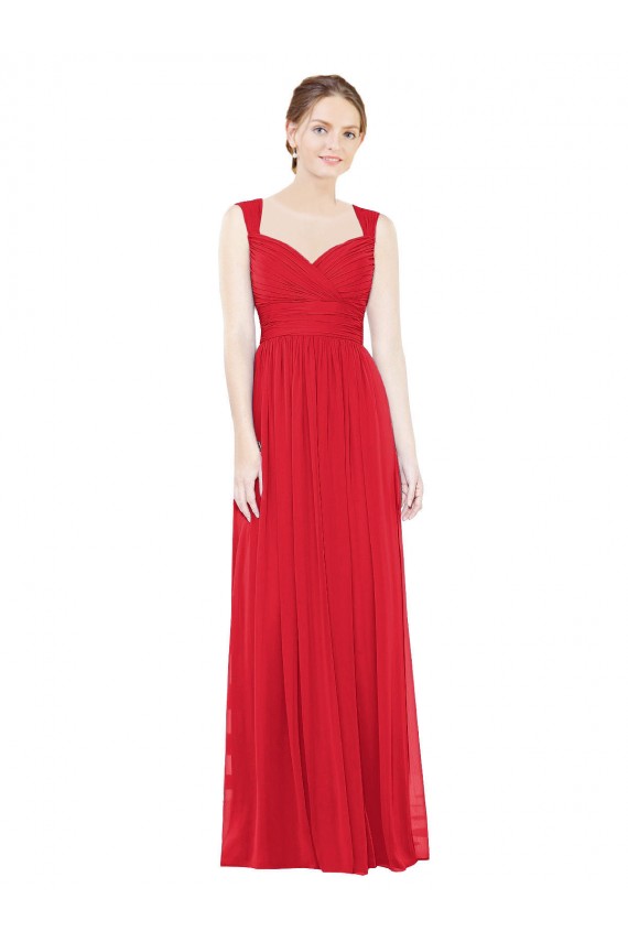Red Sweetheart Sleeveless A-Line Bridesmaid Dress / Evening Dress Townsville