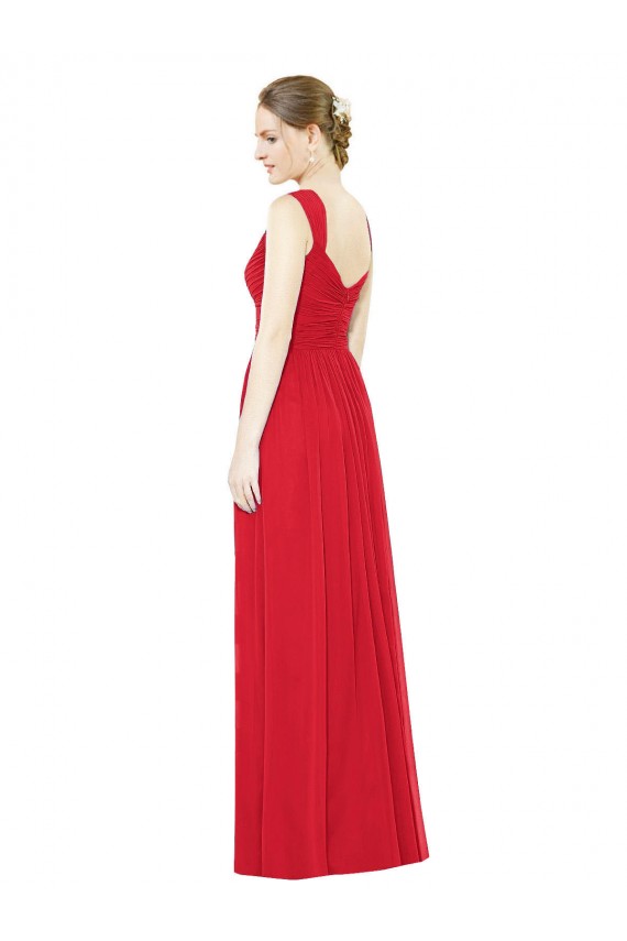 Red Sweetheart Sleeveless A-Line Bridesmaid Dress / Evening Dress Townsville