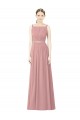 Dusty Pink High Neck Sleeveless A-Line Bridesmaid Dress Townsville