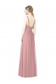 Dusty Pink High Neck Sleeveless A-Line Bridesmaid Dress Townsville