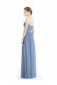 Dusty Blue Strapless Sleeveless A-Line Bridesmaid Gowns Townsville