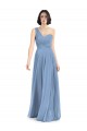 Dusty Blue One Shoulder Sleeveless A-Line Formal Dress / Bridesmaid Dress Townsville
