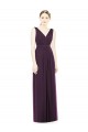 Grape V-Neck Sleeveless A-Line Bridesmaid Dress / Evening Dress Townsville