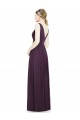 Grape V-Neck Sleeveless A-Line Bridesmaid Dress / Evening Dress Townsville