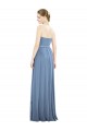 Dusty Blue Strapless Sleeveless A-Line Bridesmaid Dress Townsville
