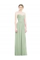 Sage Strapless Sleeveless Open Back A-Line Bridesmaid Dress Townsville