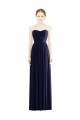 Dark Navy Strapless Sleeveless A-Line Formal Evening Gown / Bridesmaid Dress Townsville