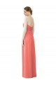 Coral Strapless Sleeveless A-Line Bridesmaid Dress Townsville