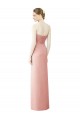 Bliss Pink Strapless Sleeveless A-Line High Low Bridesmaid Dress Townsville