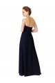 Dark Navy Sweetheart Sleeveless A-Line High Low Bridesmaid Dress Townsville