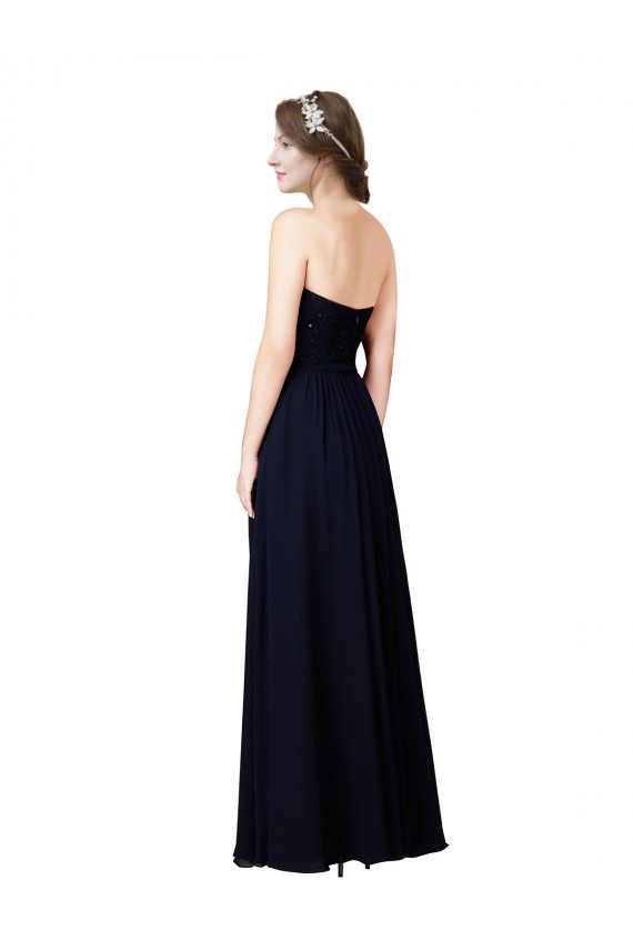 Dark Navy Sweetheart Sleeveless A-Line Formal Dress / Bridesmaid Dress Townsville