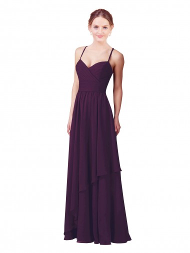 Grape Sweetheart Sleeveless Sheath Bridesmaid Dress Townsville