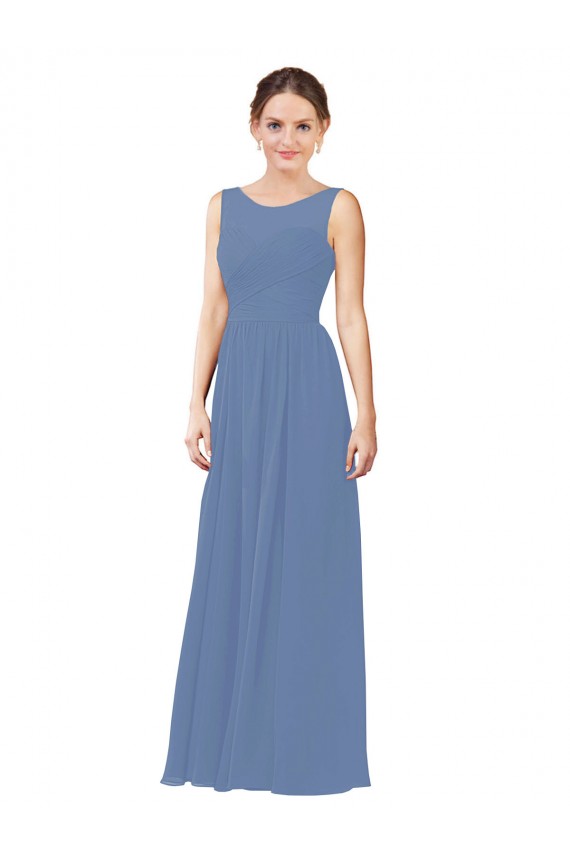 Windsor Blue Sweetheart Sleeveless Sheath Bridesmaid Dress Townsville