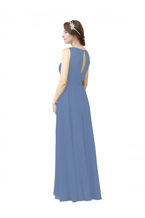Windsor Blue Sweetheart Sleeveless Sheath Bridesmaid Dress Townsville