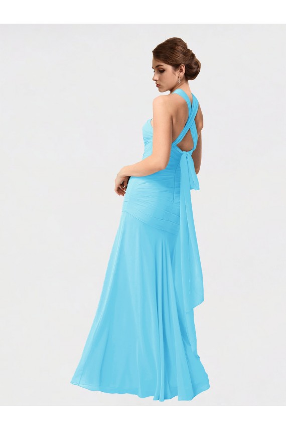 Black Halter Neck Sleeveless Mermaid Bridesmaid Dress / Evening Dress Townsville