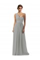 Silver One Shoulder Sleeveless A-Line Bridesmaid Dress Townsville