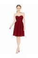 Burgundy Sweetheart Sleeveless A-Line Bridesmaid Dress Townsville