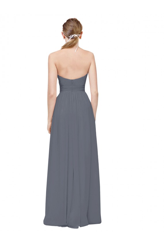 Slate Grey Sweetheart Sleeveless A-Line Bridesmaid Dress Townsville