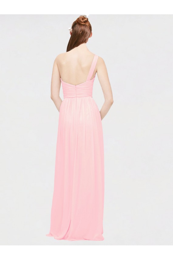 Pink Sweetheart Sleeveless Soft Chiffon A-Line Bridesmaid Dress Townsville