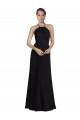 Black Halter Neck Sleeveless Keyhole Back A-Line Bridesmaid Gown Townsville