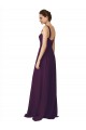 Grape Spaghetti Straps Sleeveless A-Line Bridesmaid Dress Townsville